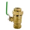 Wilkins 850TUXL Full Port Tapped Union Ball Valve Lead Free Bronze 1 in.