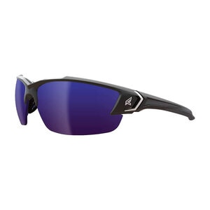 Wolf Peak Khor G2 Safety Glasses Black Frame Polarized Aqua Precision Blue Mirror Lens