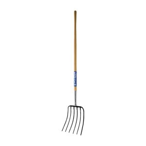 Wolverine Sure-Loc Manure Fork Wooden Handle 6 Tine