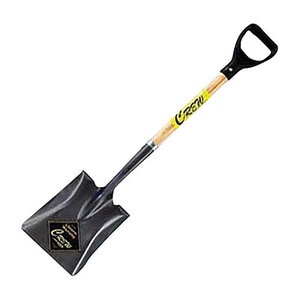 #2 square point shovel 29 in. wood handle,poly d-grip