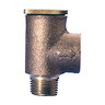 Zurn Pressure Relief Valve Lead Free 3/4 in. Mpt x Fpt Set at 75