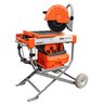 IQ Power Tools Dry Cutting Masonry Saw with Integrated Dust Control 120V.  Includes 16.5 in. Diamond, Q-Drive, Arrayed Segmented Combination Silent Core Blade
