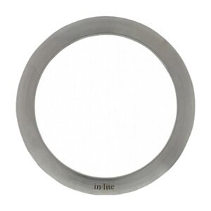 In-Lite Design BV RING 68 Wall Mount Deck & Step Light Stainless Steel Finish, Aluminum Housing, 3 in. x 3 in. x 1/9 in. Dimensions