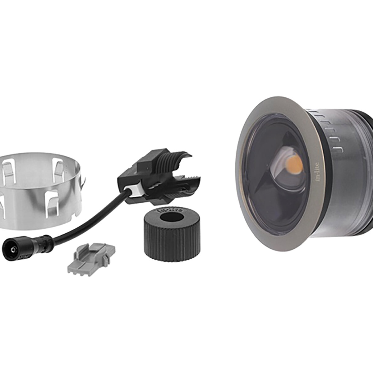 in-Lite Luna Recessed Ground Fixture / Warm White / 60mm / 2-3/8in ...