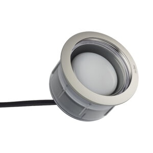 FUSION Pearl Grey Recessed Light 60 mm 12V Warm White 2650K 0.9W 16 Lumen Includes RING 68 PG (10702382)