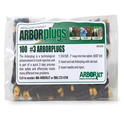 Arborjet 3 ArborPlugs 9/32 in. 100/Pkg. SiteOne