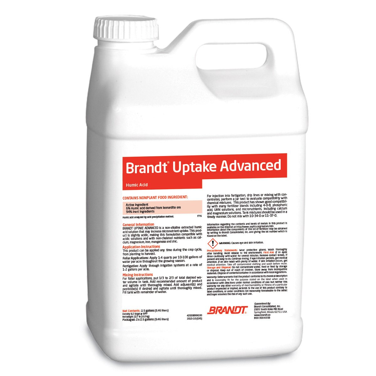 BRANDT Uptake Advanced Liquid Fertilizer 6 Humic Acid SiteOne