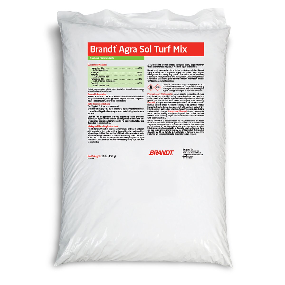 Brandt Agra Sol Fertilizer Turf Chelated Micro Mix 10 l SiteOne