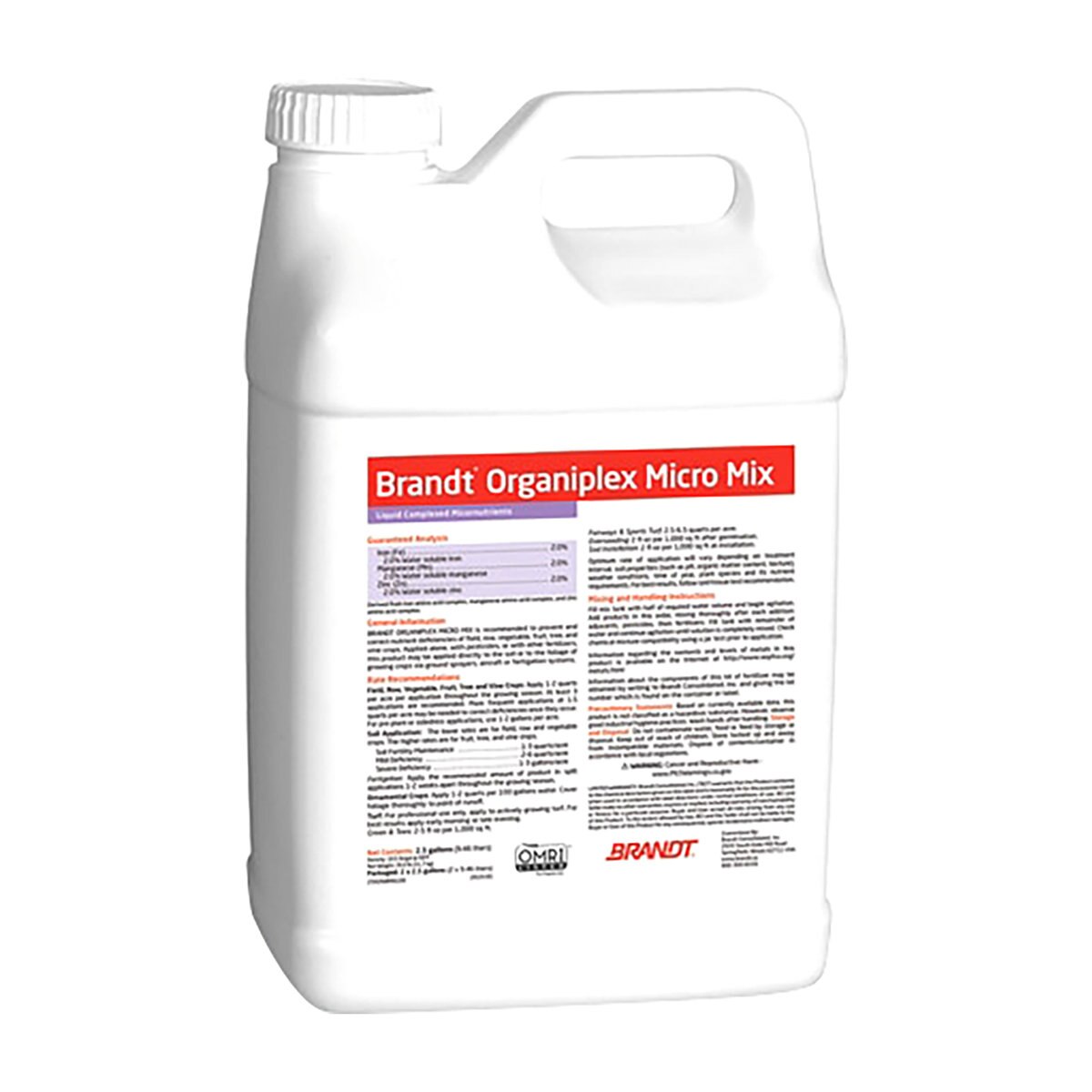 BRANDT OrganiPlex Fertilizer 4Mn 0.25B 2.5 gal. SiteOne