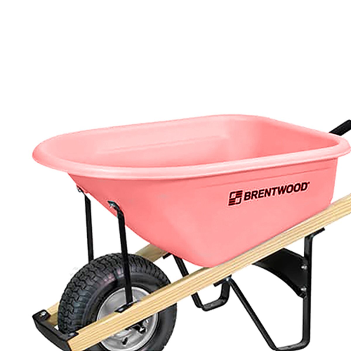 Brentwood Turf Tire Wheelbarrow Pink 6 cu. ft. SiteOne