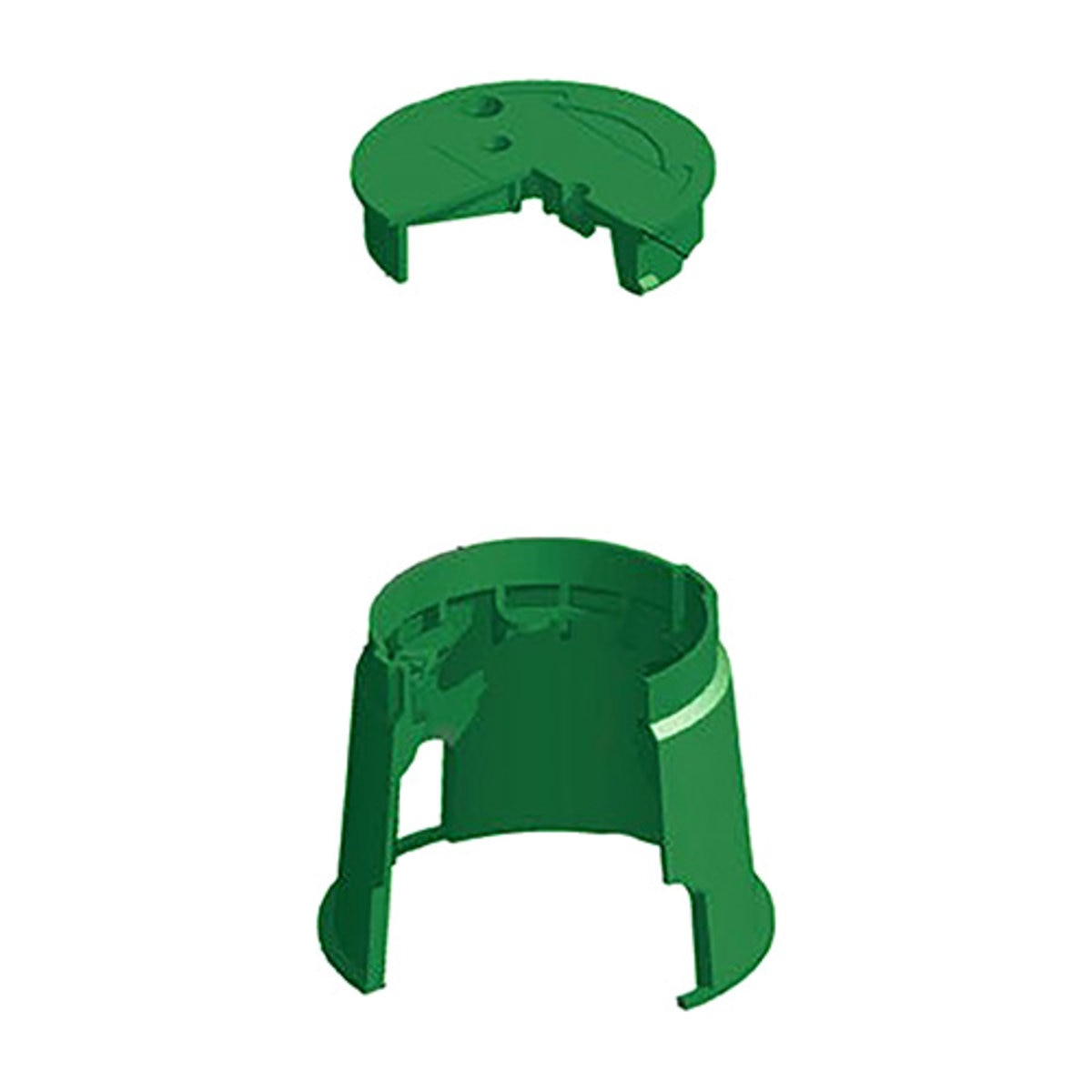 Carson 10" Round Lockable Green Valve Box w/ Flush Top SiteOne