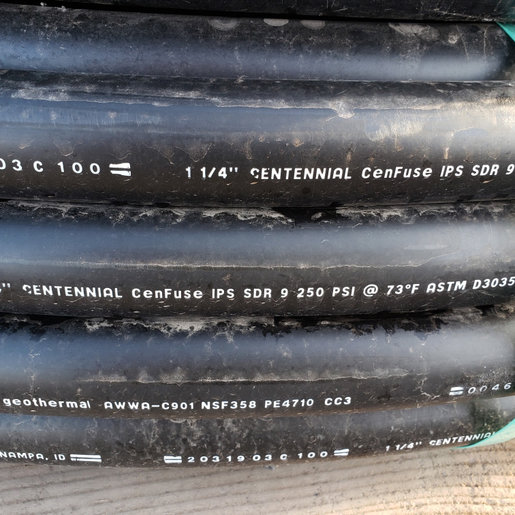 HDPE Pipe 4710 11/4 in. IPS SDR9 250 PSI 500 ft. Roll SiteOne