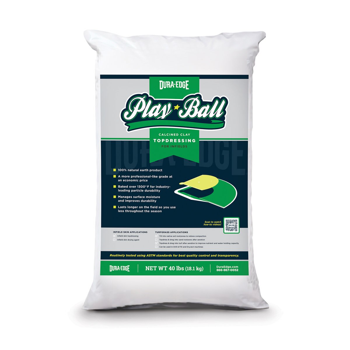 DuraEdge Playball Infield Conditioner (Calcined Clay) 4 SiteOne