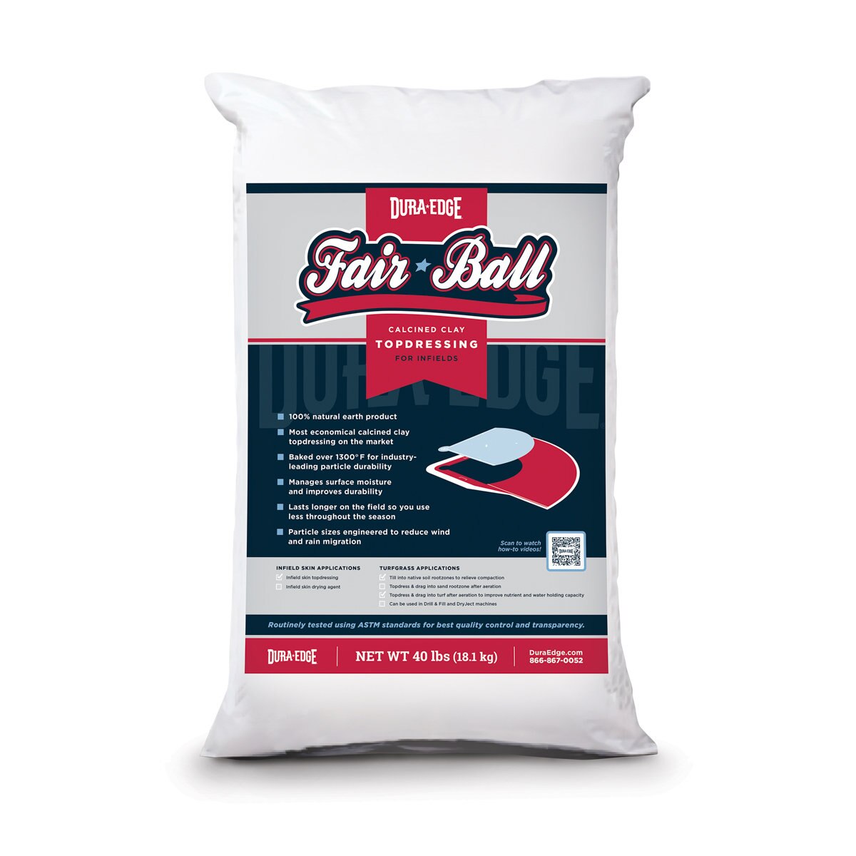 DuraEdge Fairball Infield Conditioner (Calcined Clay) 4 SiteOne
