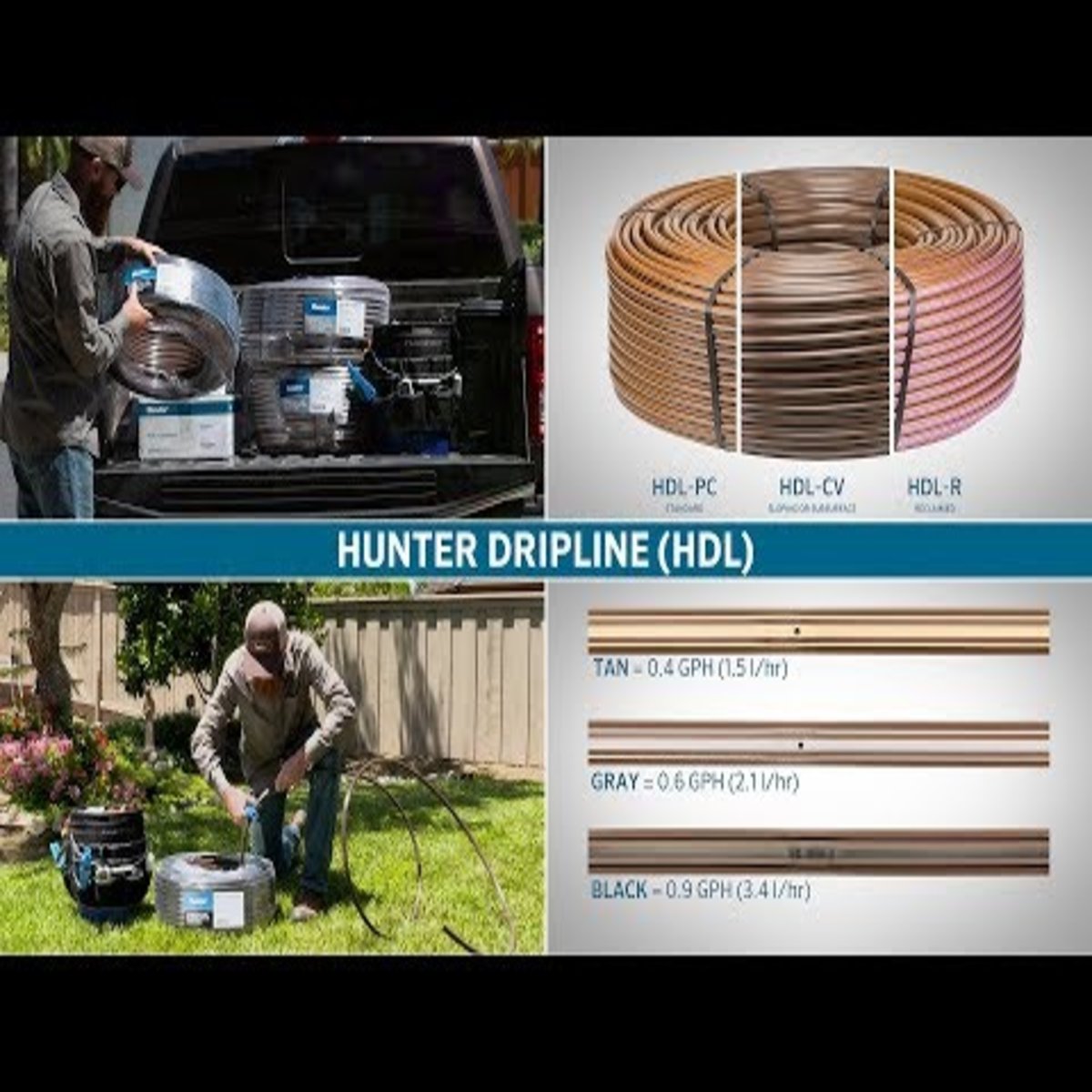 Hunter HDL Dripline Pressure Compensating 0.9 GPH 12 in SiteOne