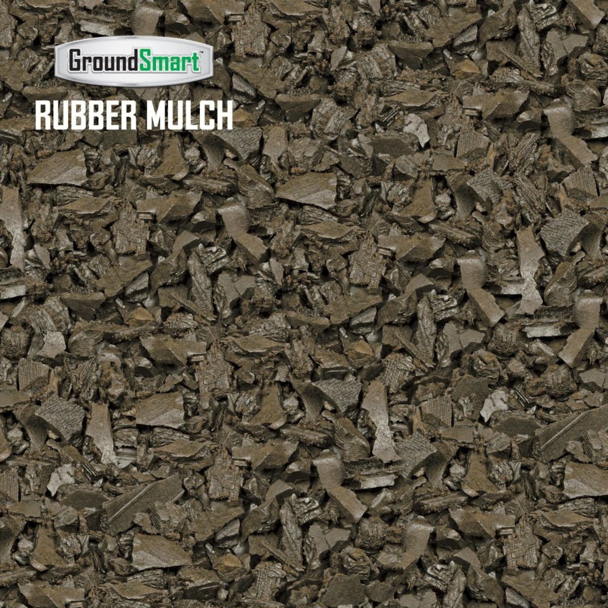 Rubber Mulch Mocha Brown/Earthtone 75 cu. ft. (1,950 lb SiteOne