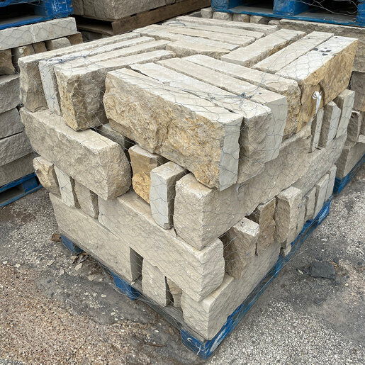 Building Stone Buff Lueders (4 in. Chopped) Sawn 8 in. | SiteOne