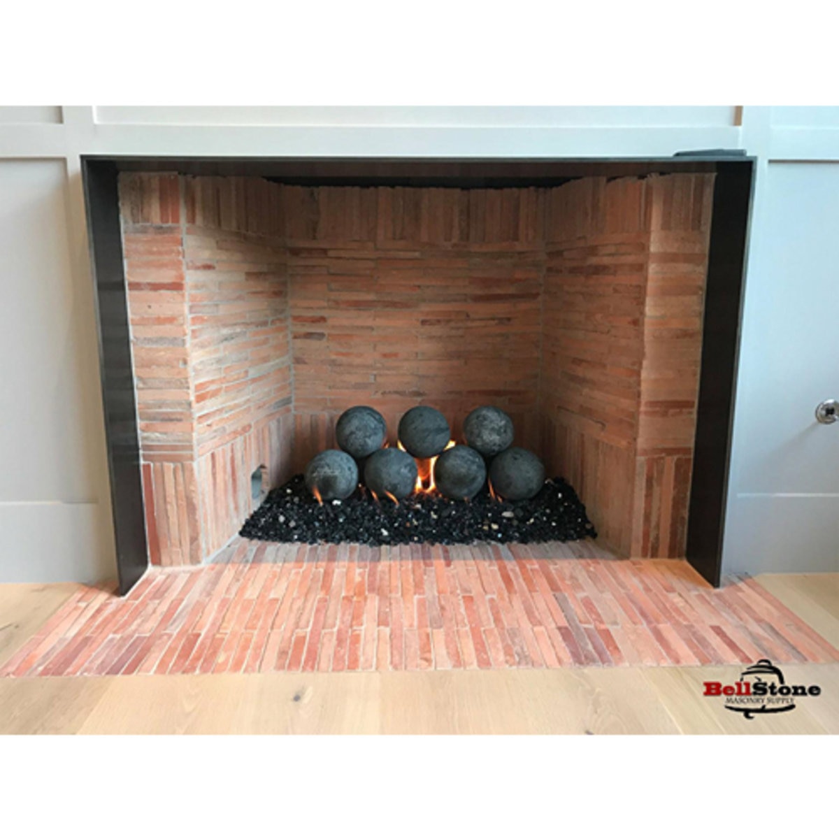 Fireplace Cannon Ball Set Dark Grey 2 in. (12 pc./set) SiteOne