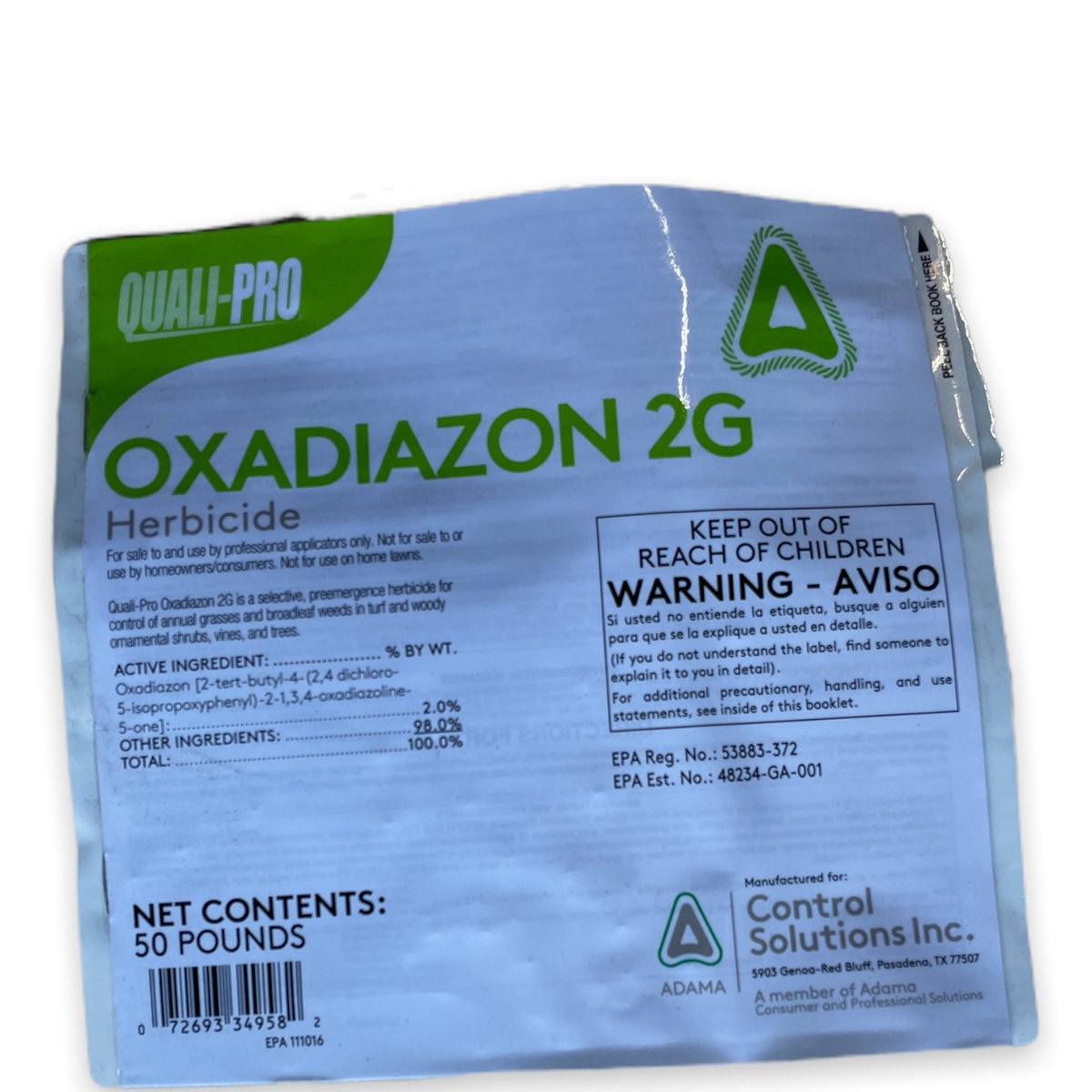 Oxadiazon 2G PreEmergent Granular Herbicide Biodac SGN SiteOne