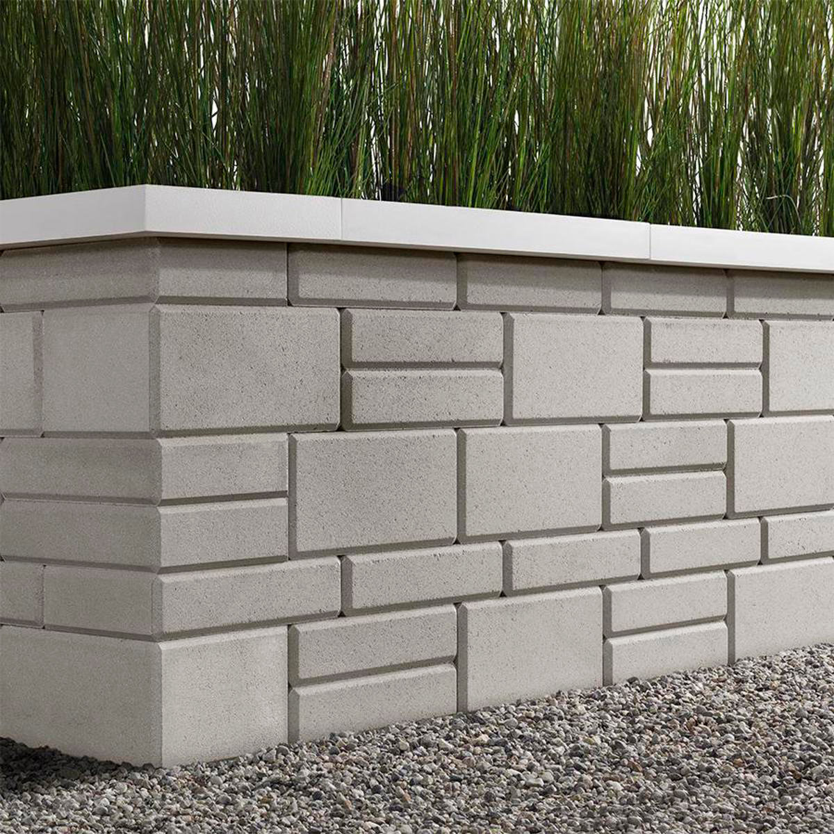 TechoBloc Raffinato 90 Wall Unit Smooth Greyed Nickel SiteOne