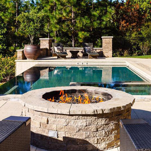 Techo-Bloc Firepit Valencia-Push Button Ignition [HPC] (1 pc./pallet ...