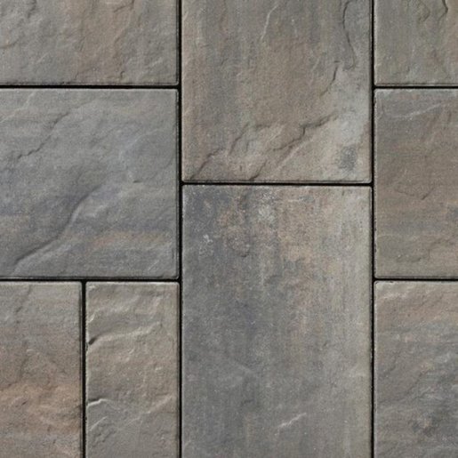 Unilock Beacon Hill Flagstone Paver 3 pc. Alpine Grey 6 SiteOne