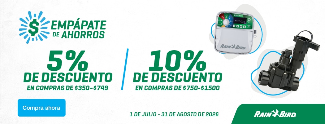 Save 5% to 10% on Rain Bird Products