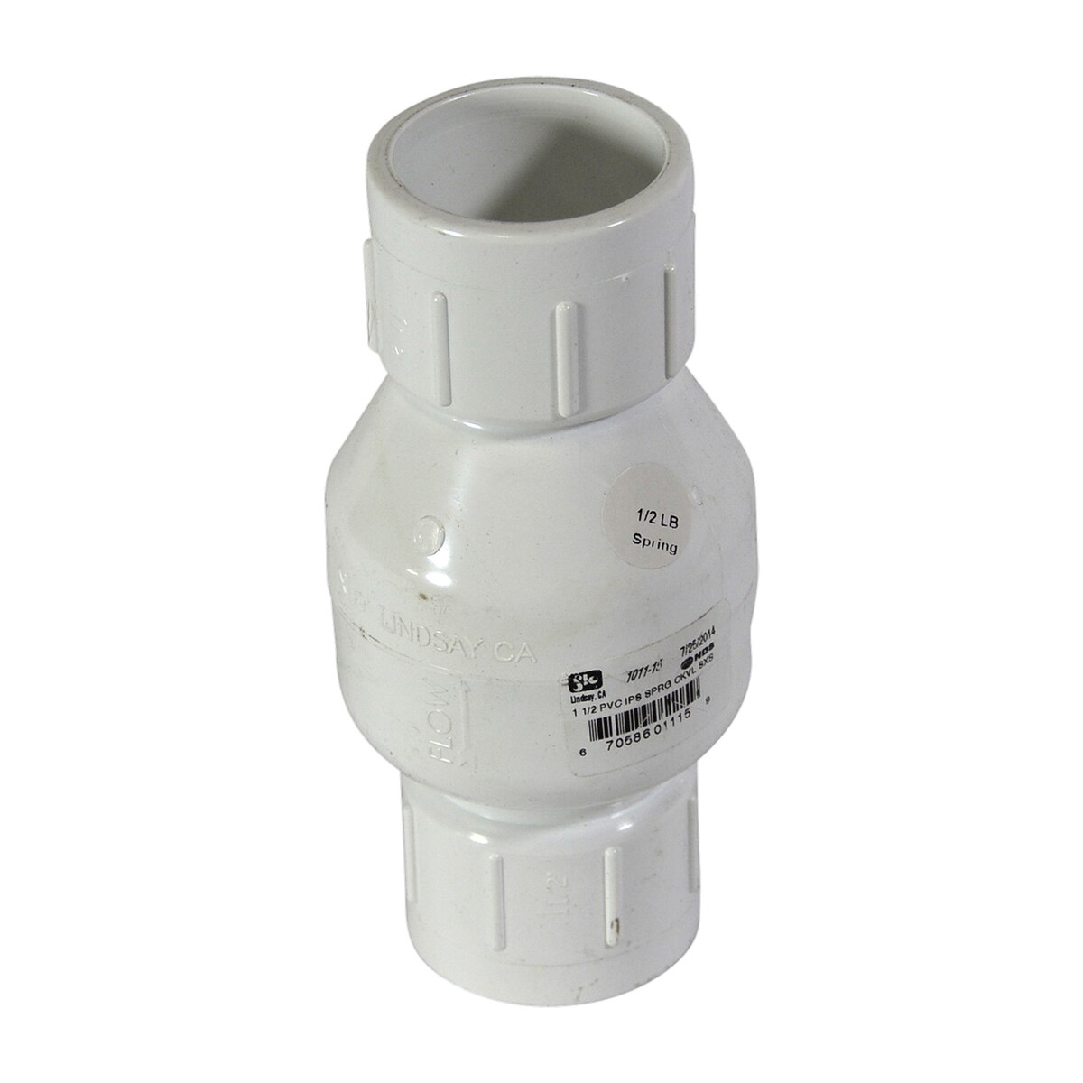 NDS FloControl Series 1011 Spring Check Valve PVC 11/2 SiteOne