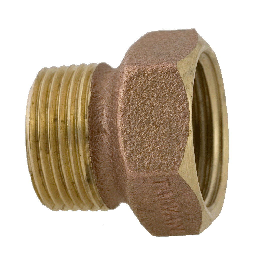 Aqualine Hose Swivel Adapter Brass 3/4 in. x 3/4 in. FH SiteOne