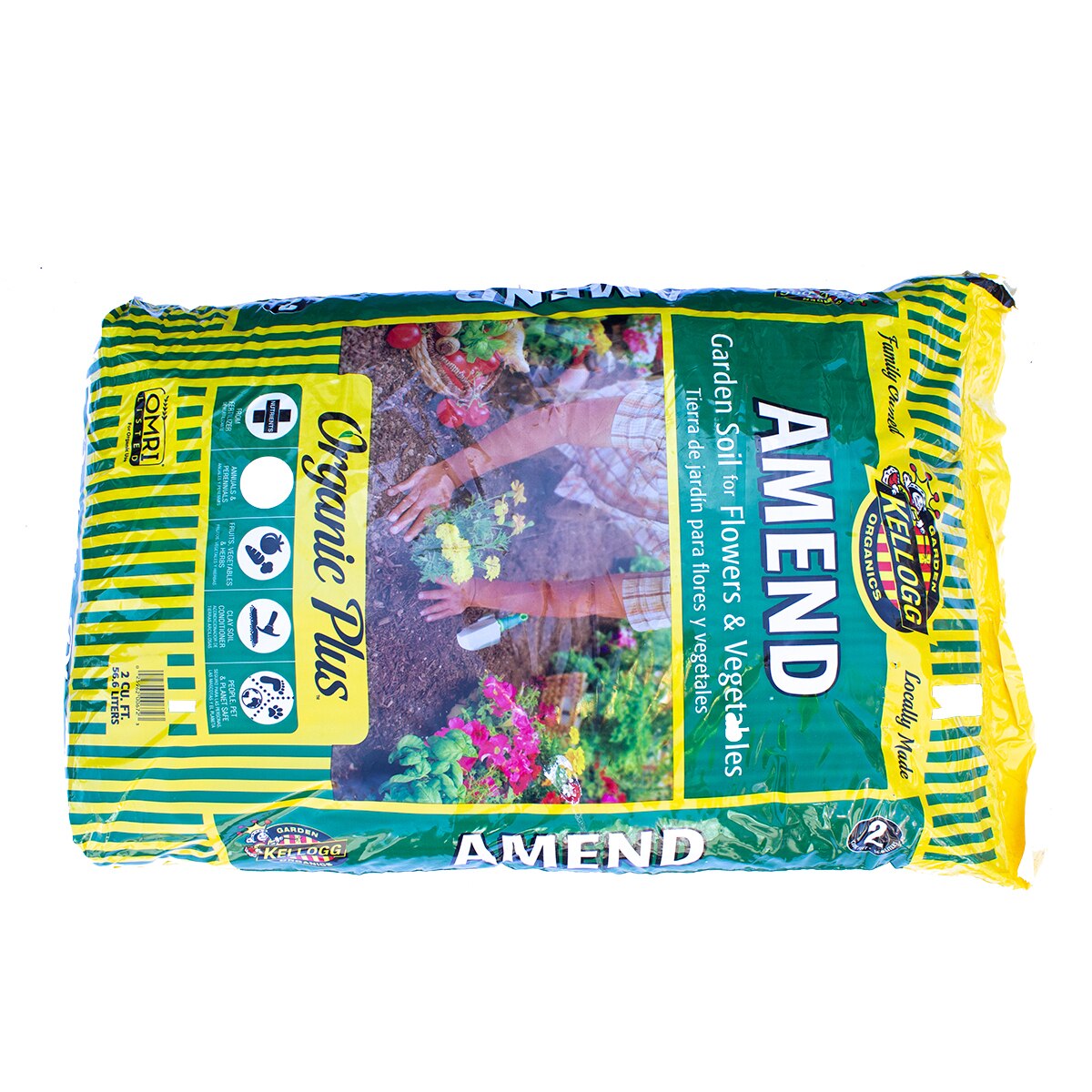 Kellogg Amend Organic Plus Garden Soil For Flowers & Vegetables