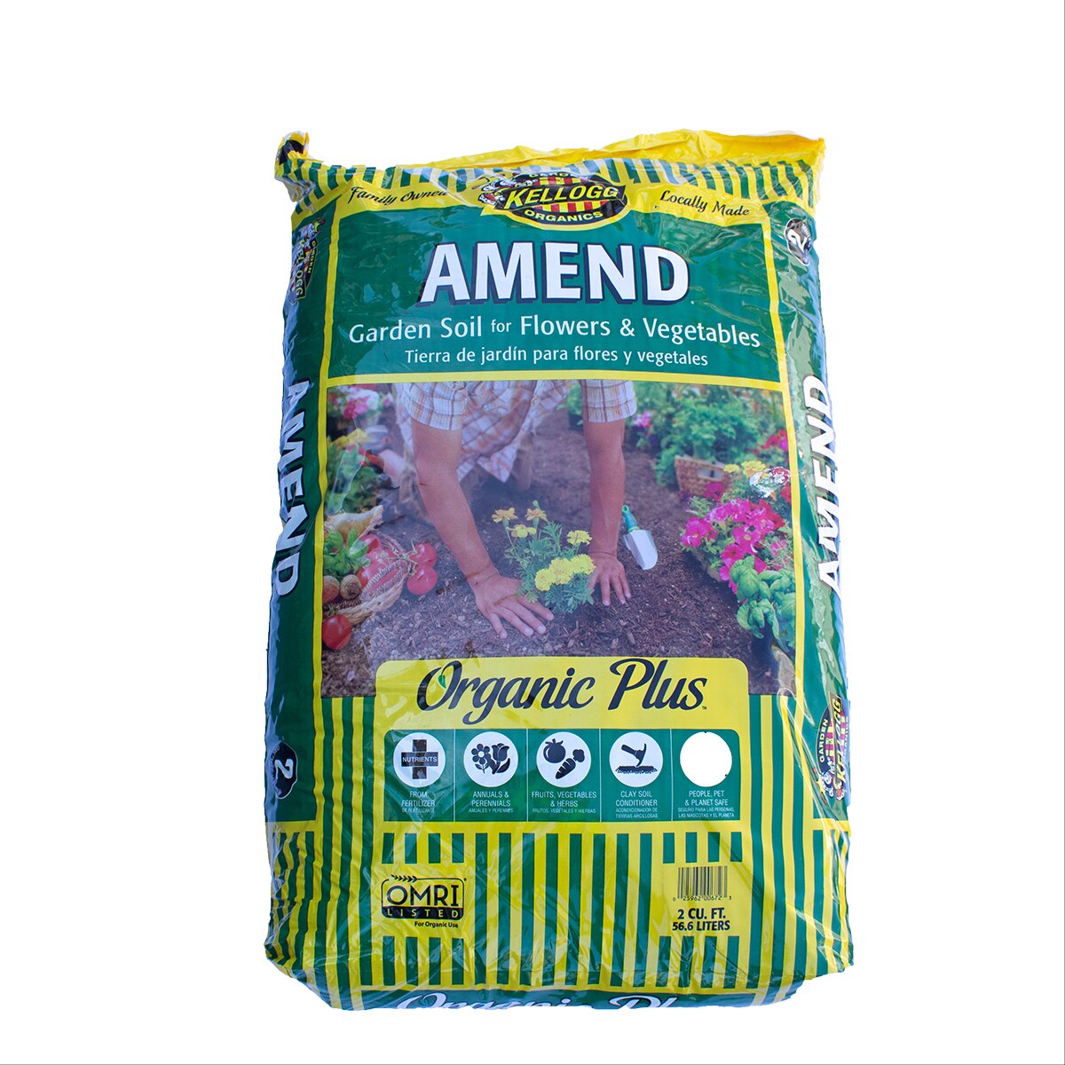 Kellogg Amend Organic Plus Garden Soil For Flowers & Vegetables