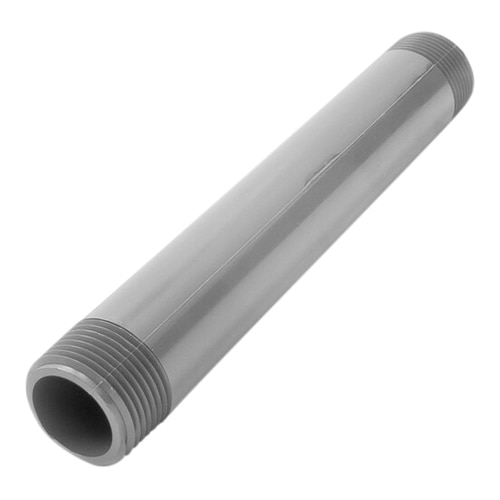 Sch 80 PVC Nipple 1 in. x 12 in. MIPT Threaded Both End SiteOne