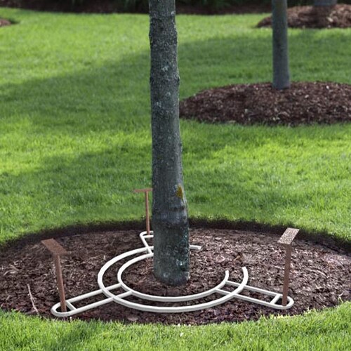Safety Tree Stake Below Grade Green with Silver | Landscape Accessories ...
