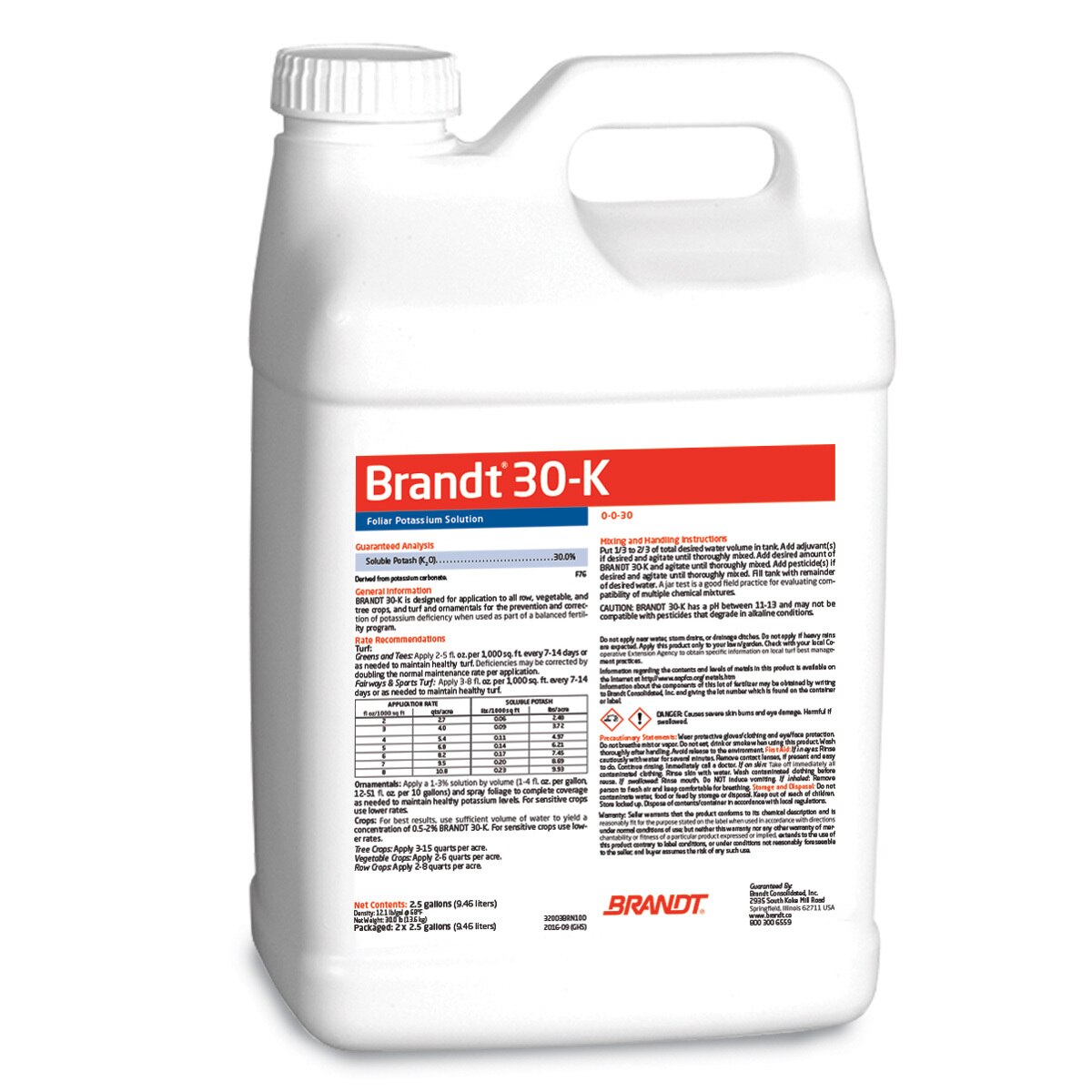 BRANDT 30K Liquid Fertilizer 0030 Potassium Carbonate SiteOne