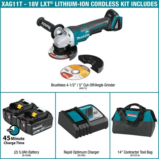 Makita 18v 4 1/2 in. Angle Grinder Kit SiteOne