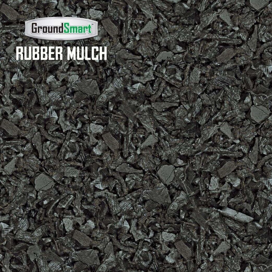 Rubber Mulch Espresso Black/Black 75 cu. ft. (1,950 lb. SiteOne
