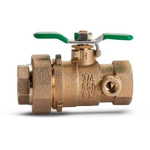 Wilkins 850TUXL Full Port Tapped Union Ball Valve Lead SiteOne