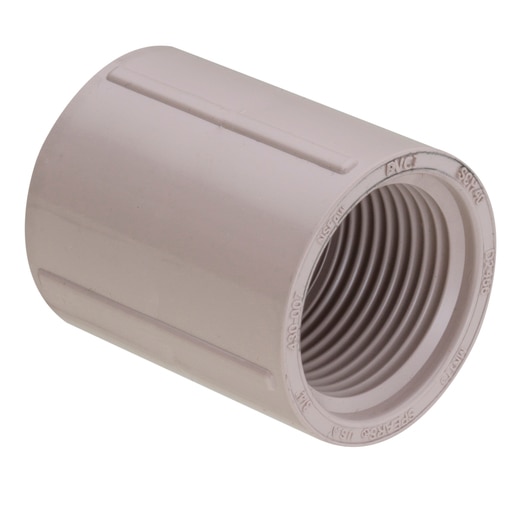 Sch 40 UV Resistant PVC Coupling 1/2 in. FIPT SiteOne