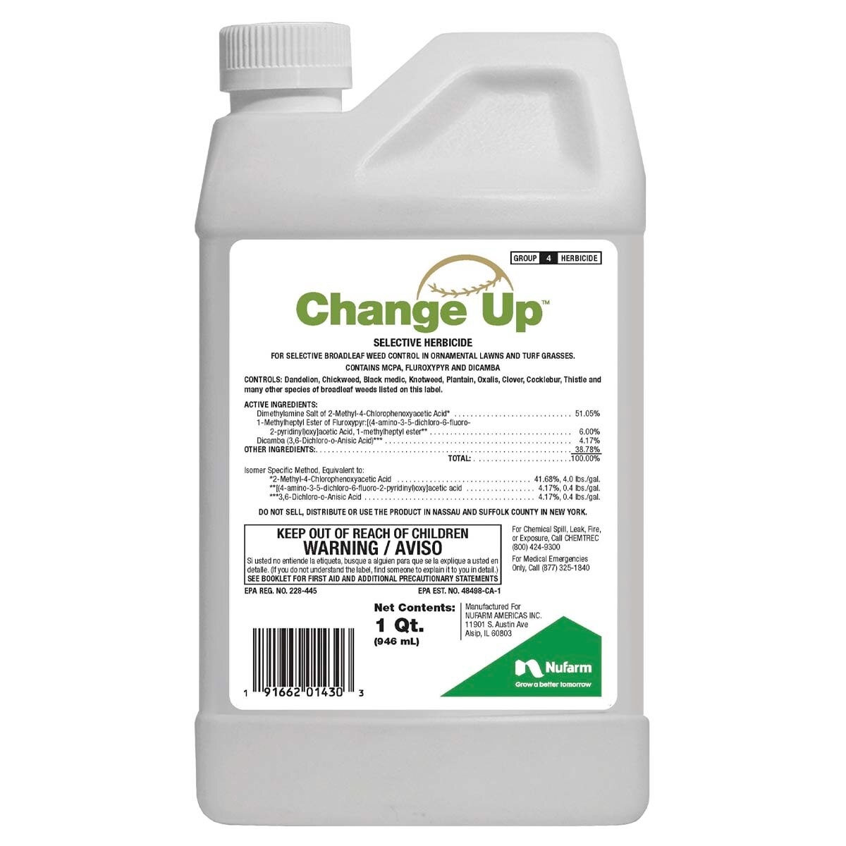 Change Up Post Emergent Herbicide 1 qt. SiteOne