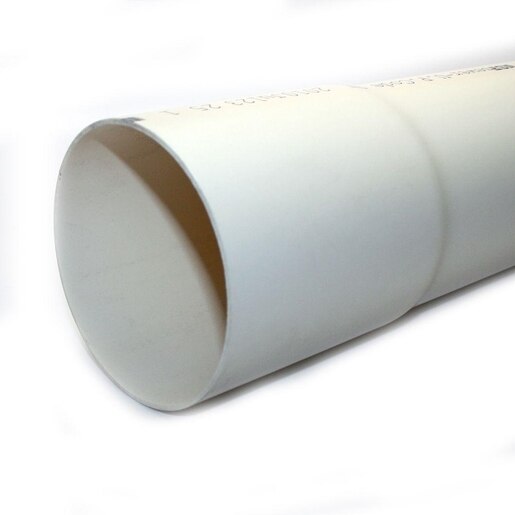PVC Sewer and Drain Pipe 4 in. x 10 ft. SDR35 Bell End SiteOne