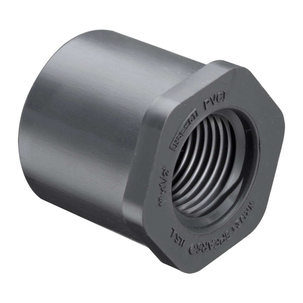 Sch 80 PVC Reducer Bushing Flush Style 11/4 in. x 1 in SiteOne