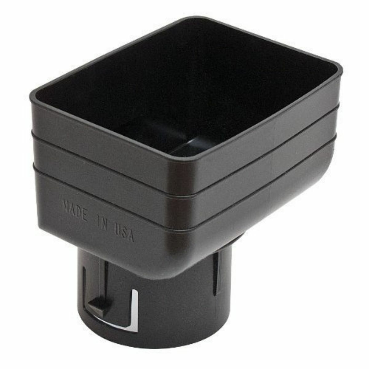 3 X 4 X 4 Corrugated Downspout Adapter Blk NDS SiteOne